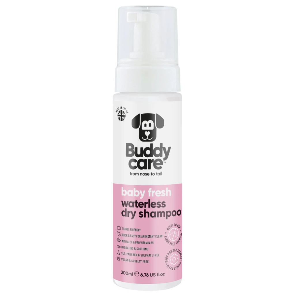 [B95501] BuddyCare Shampooing pour chien sans eau - Baby Fresh - 200ml