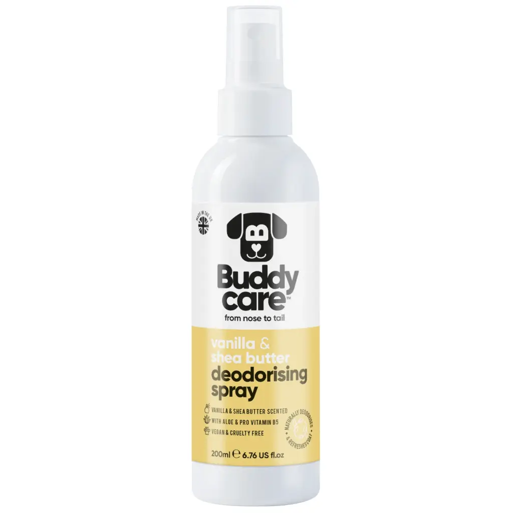 [B75503] BuddyCare Dog Deodorizing Spray - Vanilla & Shea Butter - 200ml