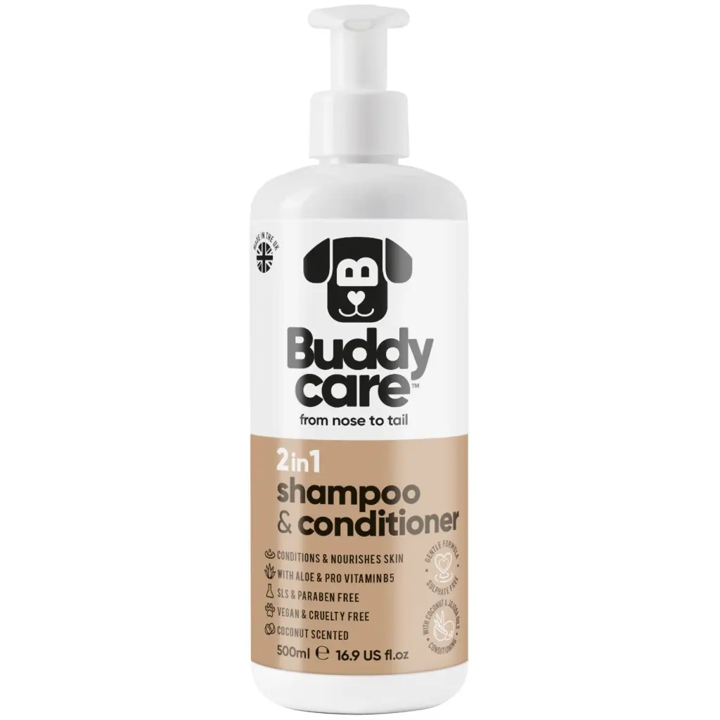 [B67003] Shampoing pour chien Buddycare - Shampoing et après-shampoing 2 en 1 - Noix de coco 500 ml (500ML)